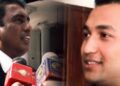 Former Minister Johnston Fernando and his son were taken into custody today (05) after appearing before the Financial Crimes Investigation Division (FCID).