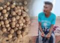 නීති විරෝධී කැස්බෑ බිත්තර 117ක් සමඟ පුද්ගලයෙකු නාවික හමුදා අත්අඩංගුවට