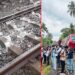 සාගරිකා පීලි පැනීමෙන් පසු දුම්රිය ධාවනය සිදුවන අයුරු