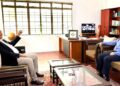 හිටපු පලස්තීන ශ්‍රී ලංකා තානාපති ෆවුසාන් අන්වර් සහ ඉරාන සංස්කෘතික උපදේශක අතර විශේෂ හමුවක්